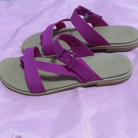 Crocs sandals pink size 10 - Picture 4 of 6